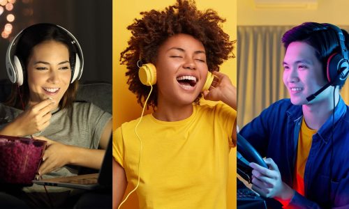 Gen Z listening to music on streaming apps and TikTok
